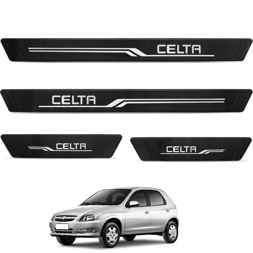 Jogo de Soleira Celta 2000 a 2016 Texturizado 4 Peças Preto