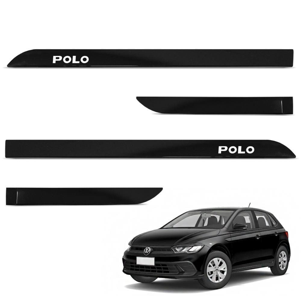 Jogo de Friso Lateral Polo 2018 A 2024 Preto Ninja