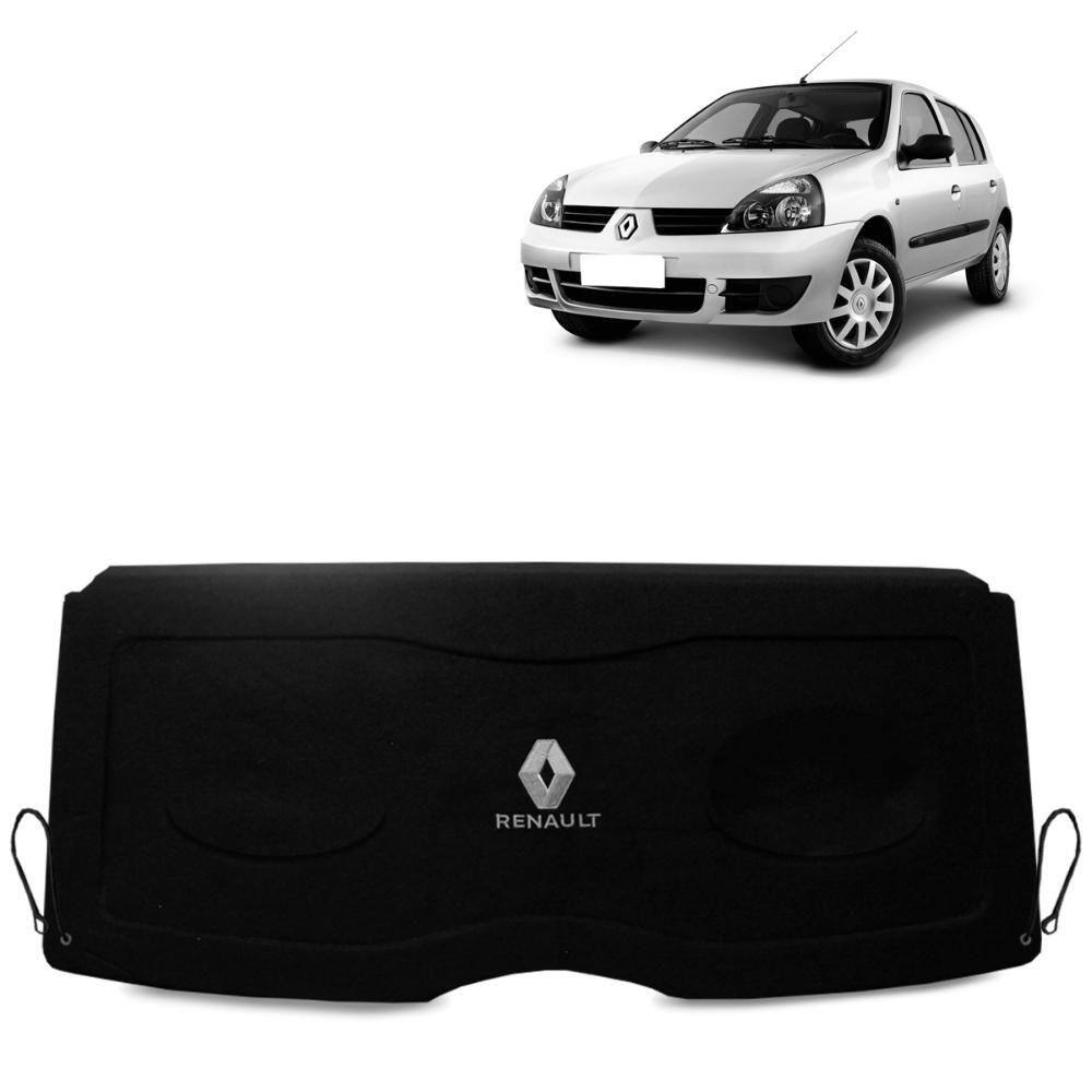 Tampão do Porta Malas Clio 2000 a 2012 Preto Com Cordinhas