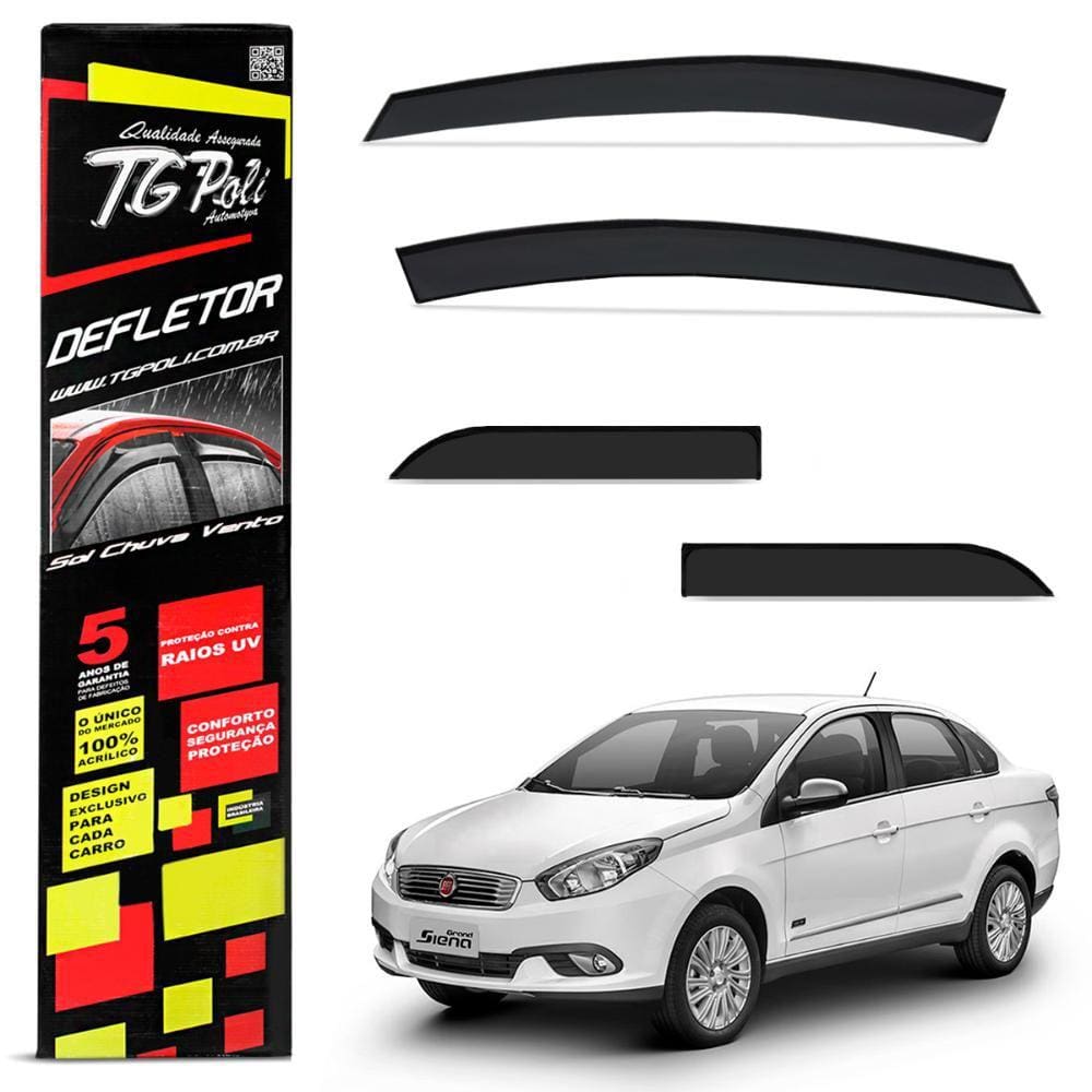 Calha Chuva Grand Siena 2013 a 2021 Slim Acrílico Tgpoli