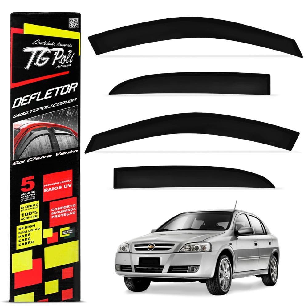 Calha Chuva Astra Sedan 1999 2011 Hatch 2003 2011 Acrílico