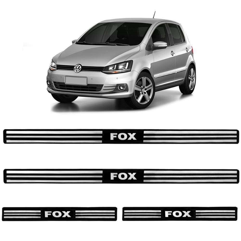 Jogo de Soleira Resinada Fox 2004 A 2022 Preto 4 Peças