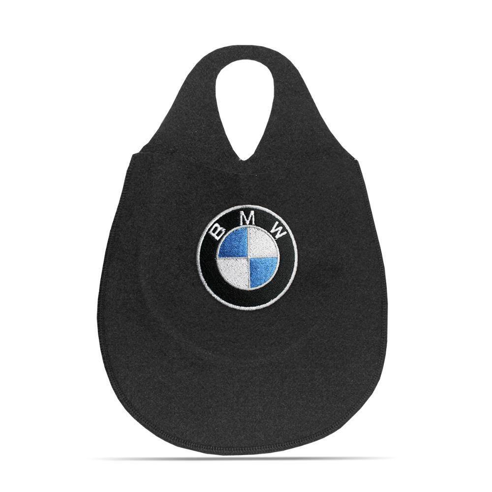 Lixeira Automotiva Cambio Logo Bmw Carpete Bordado