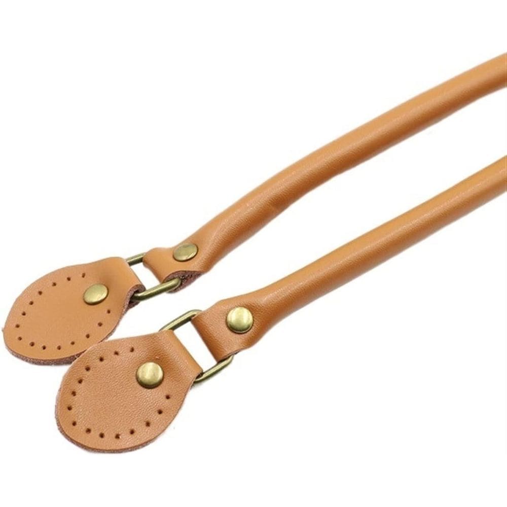 Alça De Bolsa Em Couro Caramelo 66Cm