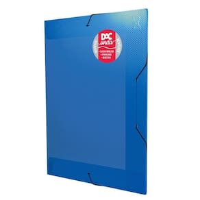 Pasta Aba Elástica Ofício S/ Lombo Onda Azul Dac