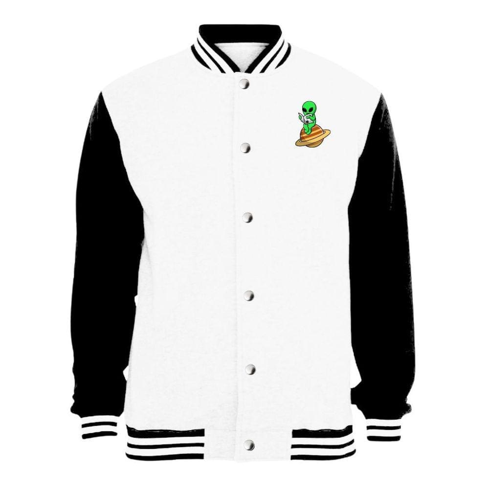 Jaqueta Colegial Moletom Masculina Feminina Saturno Et sem Bolso