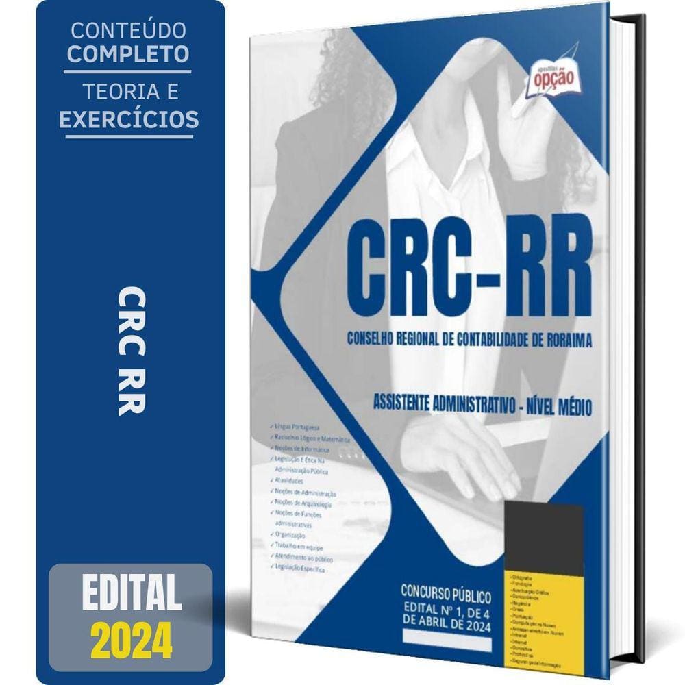 Apostila Crc Rr 2024 - Assistente Administrativo Nível Médio