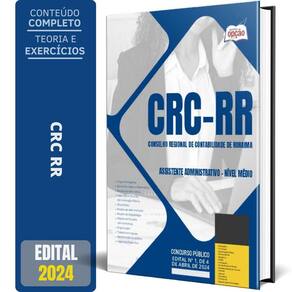 Apostila Crc Rr 2024 - Assistente Administrativo Nível Médio