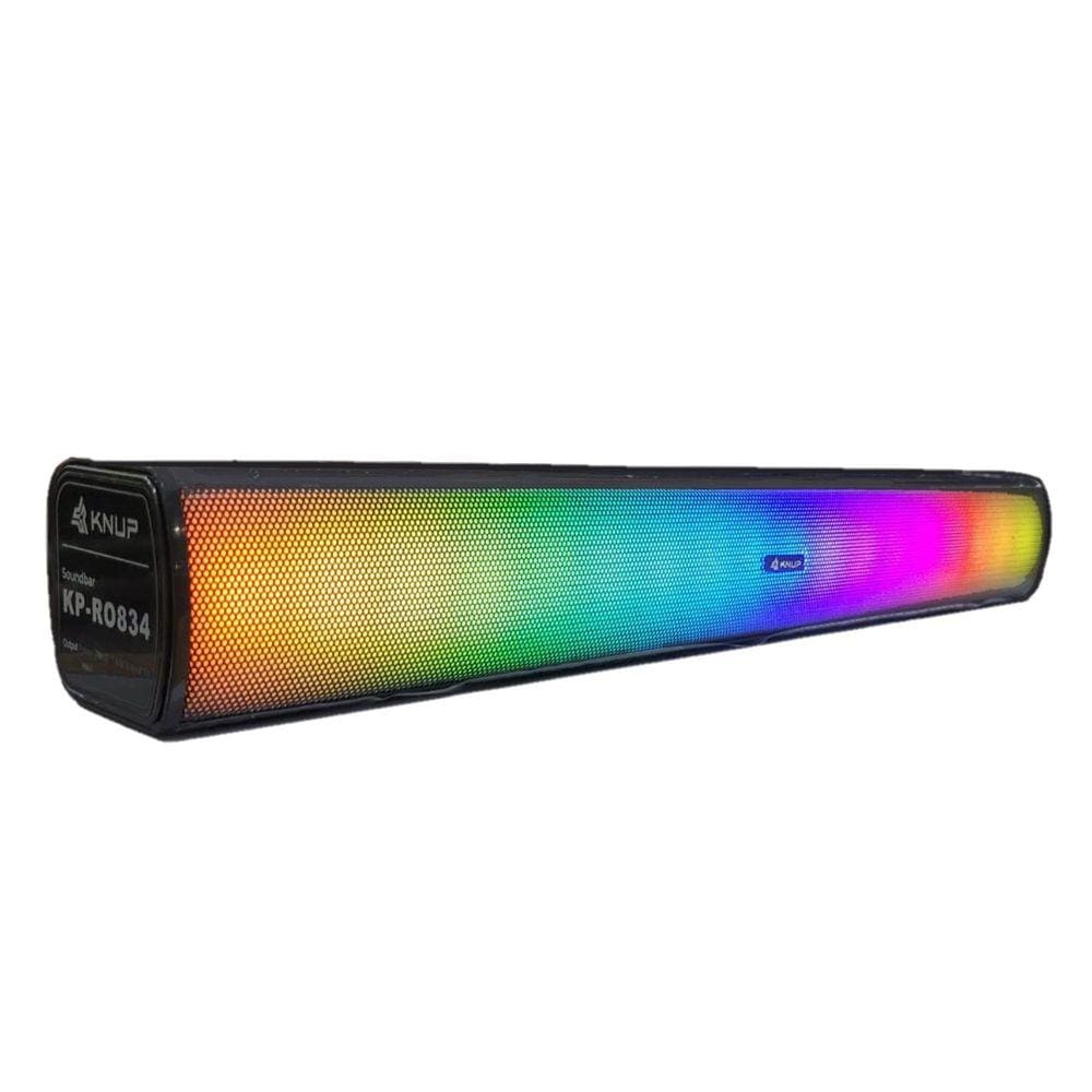 Caixa Som Soundbar Gamer Bluetooth Computador Pc Led Rgb 16W
