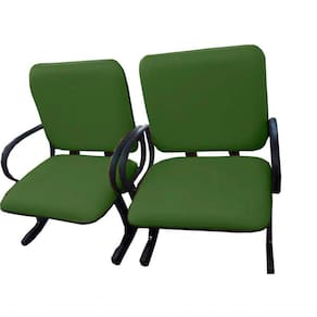 02 Cadeiras Para Escritório Para Obesos Até 250kg Verde