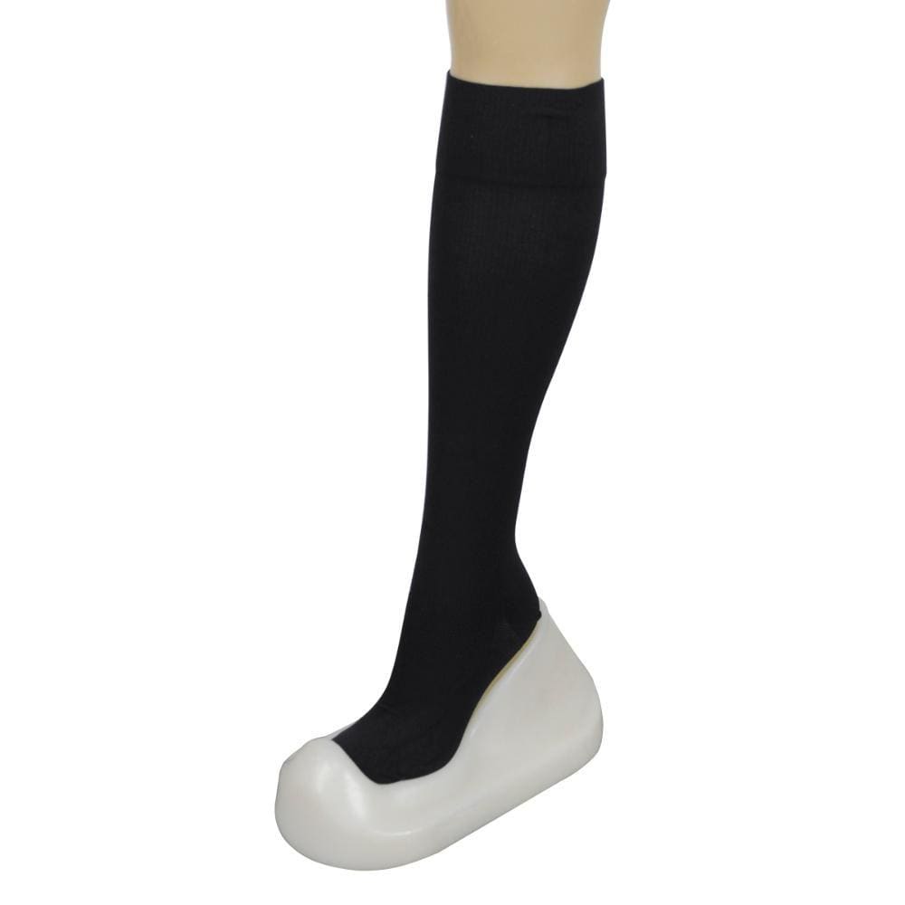 Meia Varimed 3/4 Preta Média Compressão 23-32mmHg Masculina de Algodão