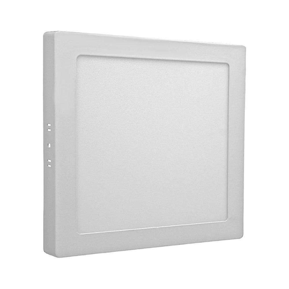 Luminária Plafon 18W Led Quadrado Sobrepor 3000K