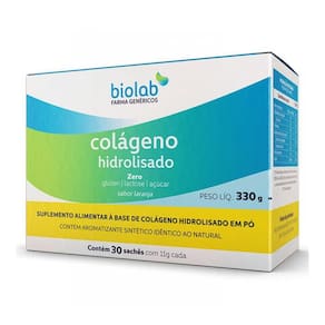 Colágeno Hidrolisado Laranja C/30 Sachês Biolab