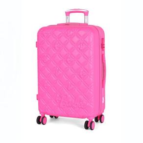 Mala De Bordo Viagem Pequena Barbie Mf10458Bb Rodas 360 Rosa