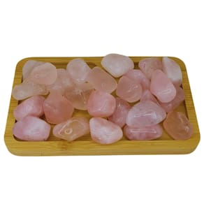 Quartzo Rosa Pedra Rolada 500g Semi Preciosa Pedra do Amor