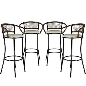 4 Banquetas Bancada, Balcão Branco Gelo Argila Cancún