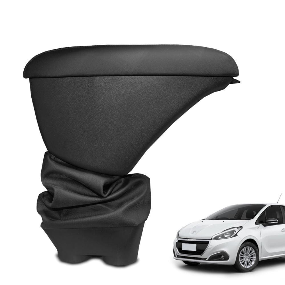 Apoio de Braço Peugeot 208 2013 a 2019 Preto Linha Preto
