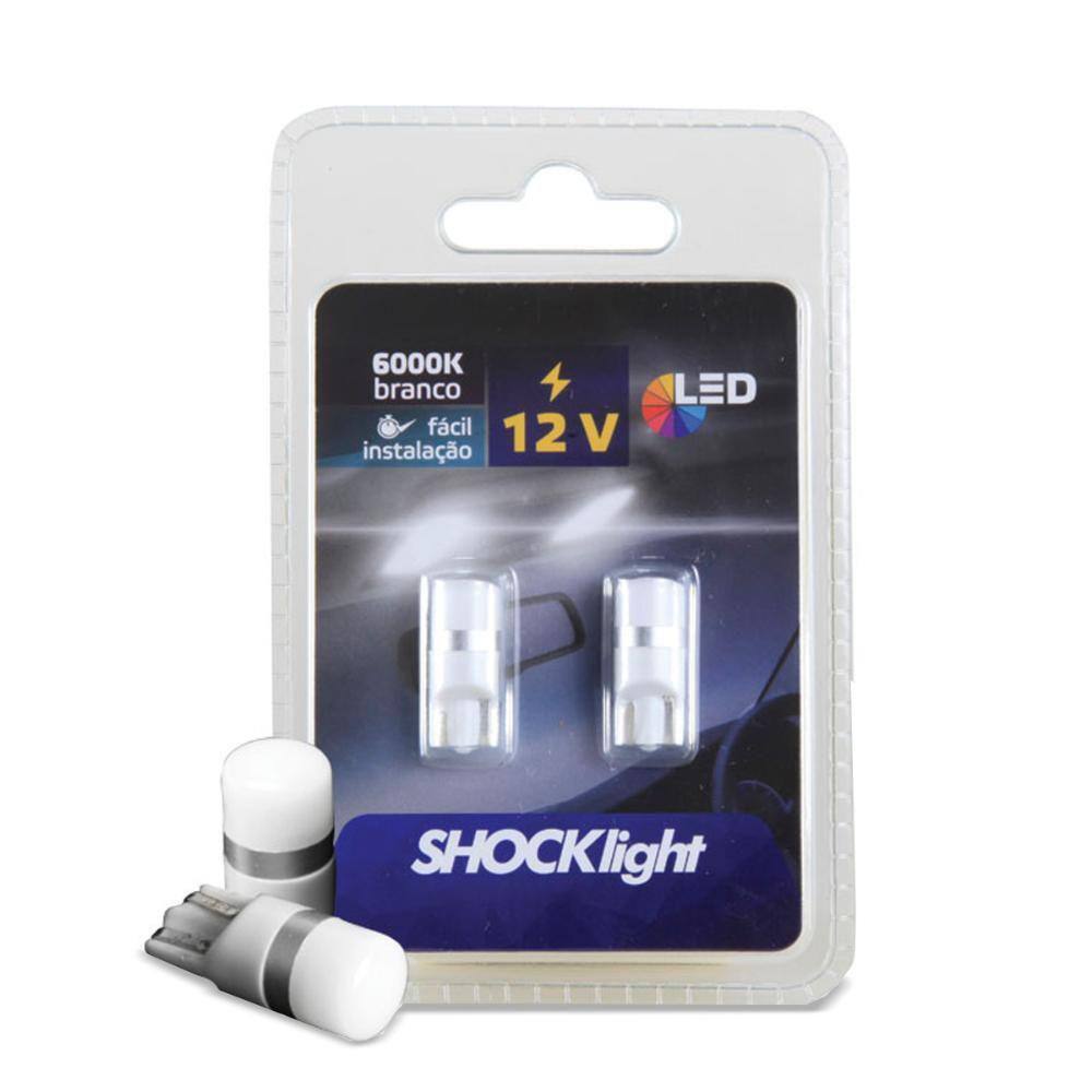 Par Lâmpada Pingo Led T10 Esmagada 1 SMD3030 Retrofit