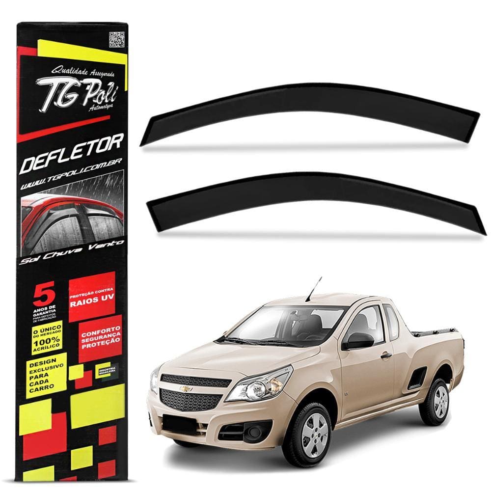 Calha Chuva Chevrolet Montana 2011 a 2021 Acrílico Tgpoli