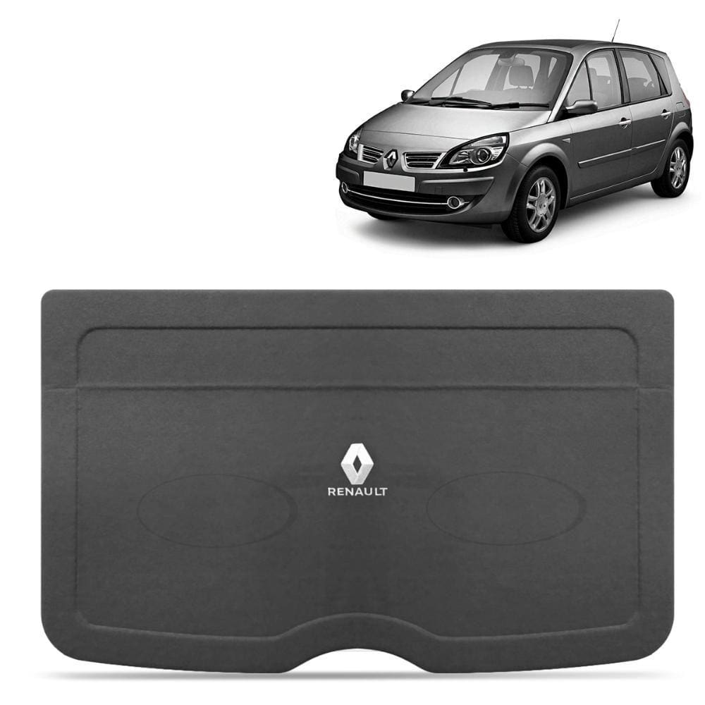 Tampão do Porta Malas Scenic 1998 a 2011 Grafite Furo 6x9