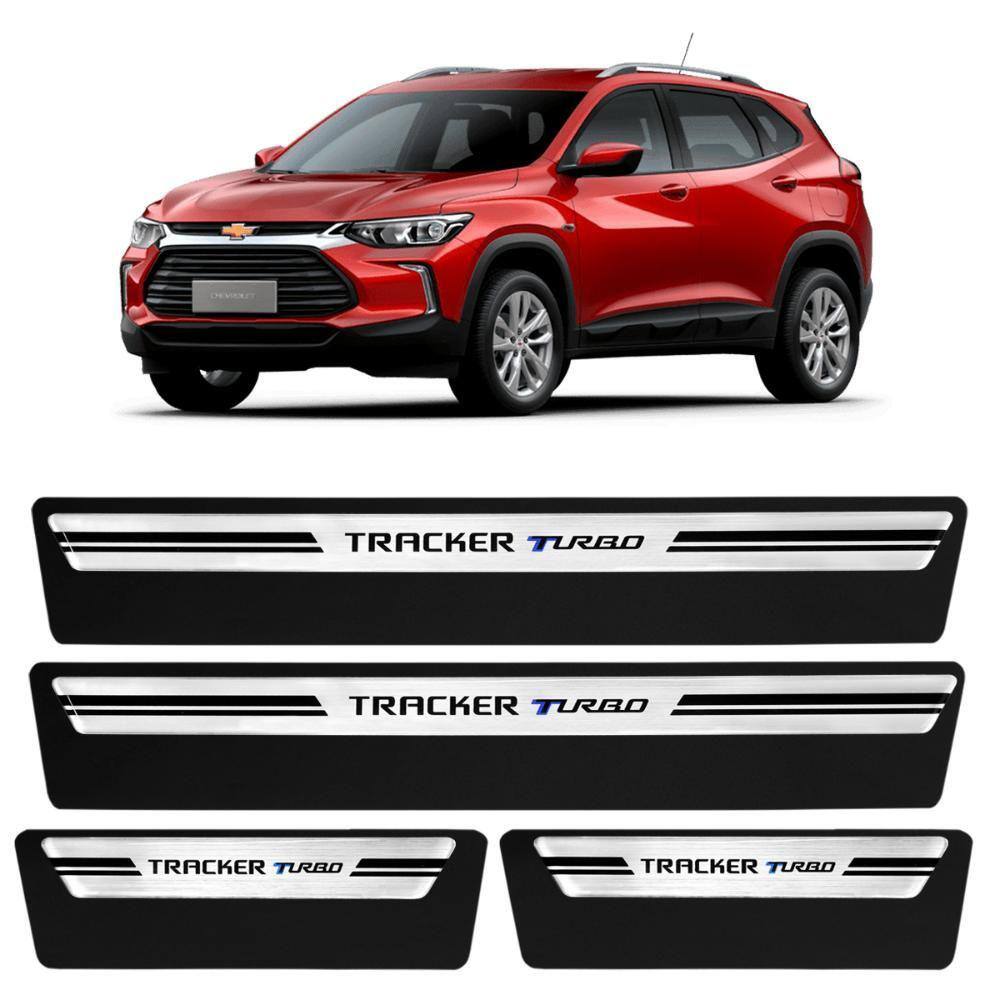 Soleira Premium Tracker Turbo 2020 2021 Escovada 4 Portas
