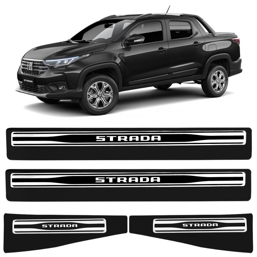 Soleira Premium Fiat Strada CD 2020 a 2023 Elegance 4 Portas