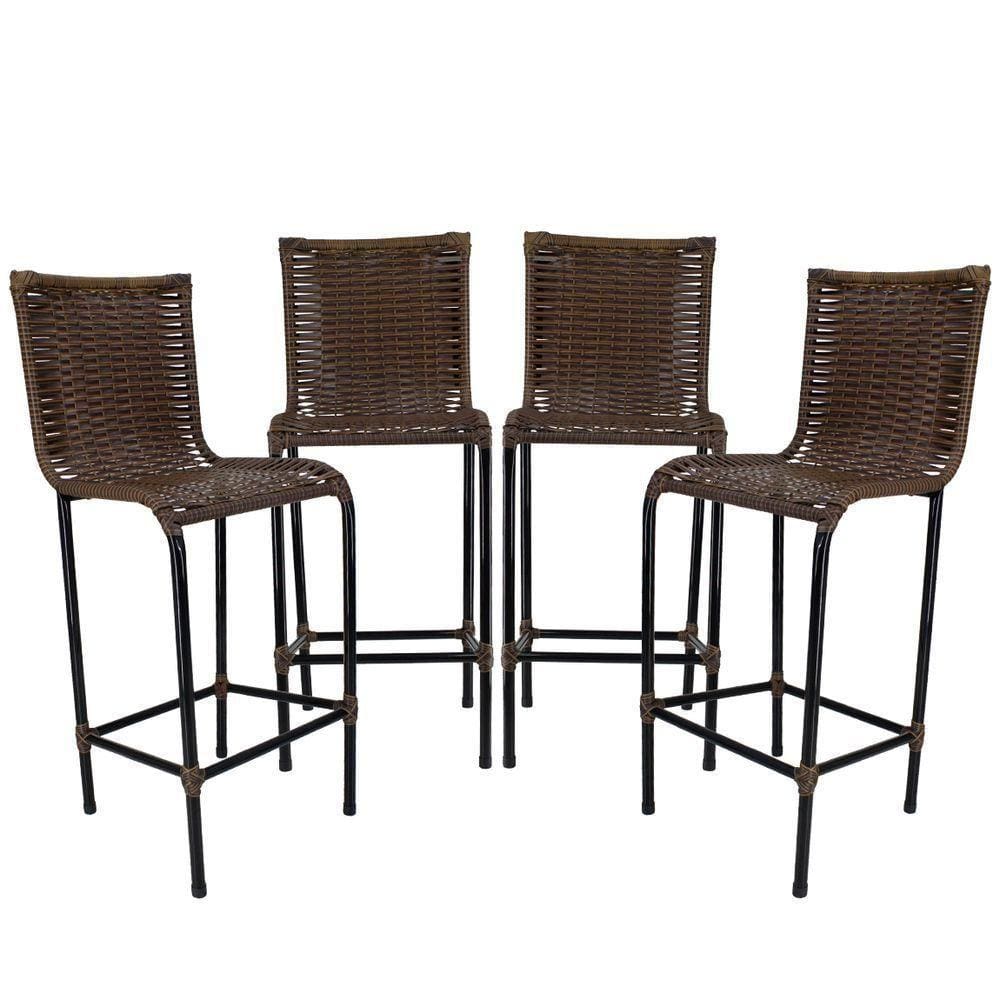 4 Banquetas Diplomata Em Artesanal Argila