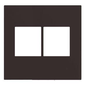 Placa P/4 Mod.Juntos Com Suporte 4X4 - Recta Chocolate Satin