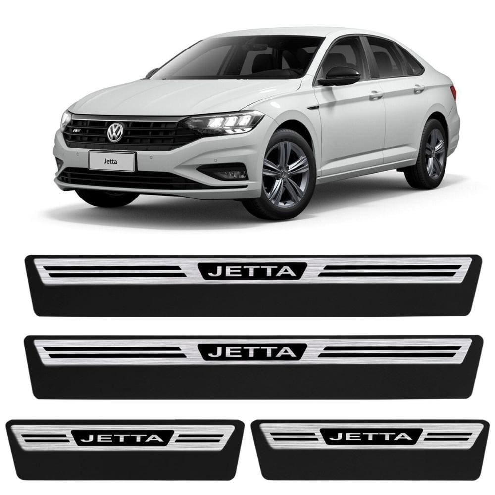 Jogo de Soleira Premium Jetta 2011 a 2023 Escovada 4 Portas