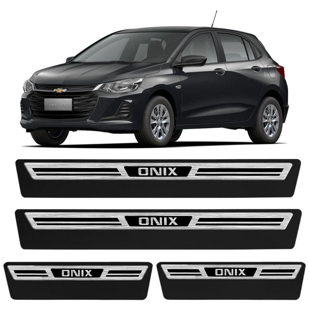 Jogo de Soleira Premium Onix 2020 a 2023 Escovada 4 Portas