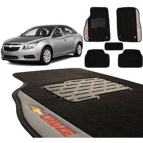 Jogo Tapetes Carpete Cruze 2011 2015 Pto Bordado 5 Peças