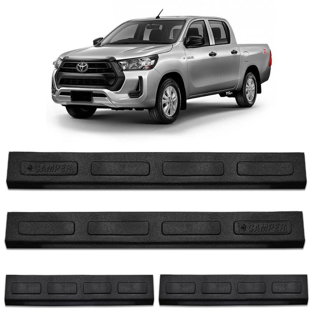 Soleira Injetada Nova Hilux 2016 a 2020 Preta