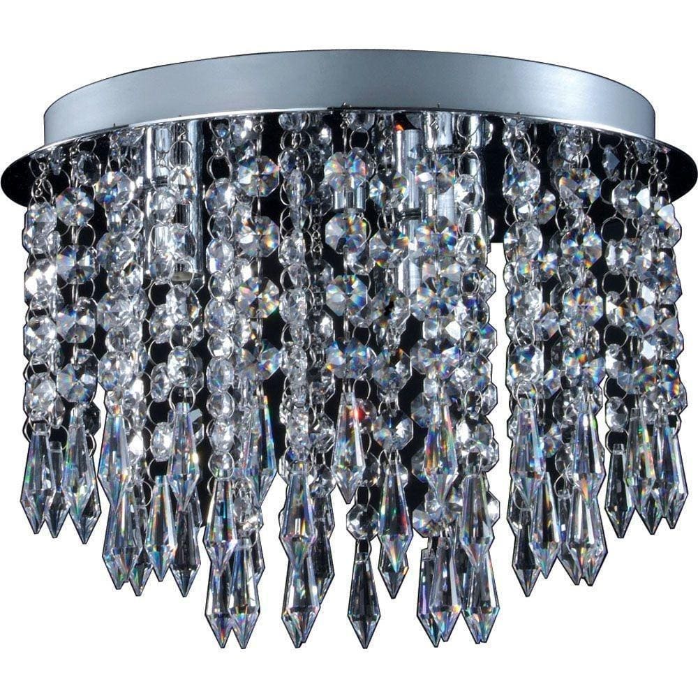Plafon Proteu Cristal Para Led 27 Cm