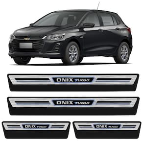 Soleira Premium Onix Turbo 2020 a 2023 Escovada 4 Portas