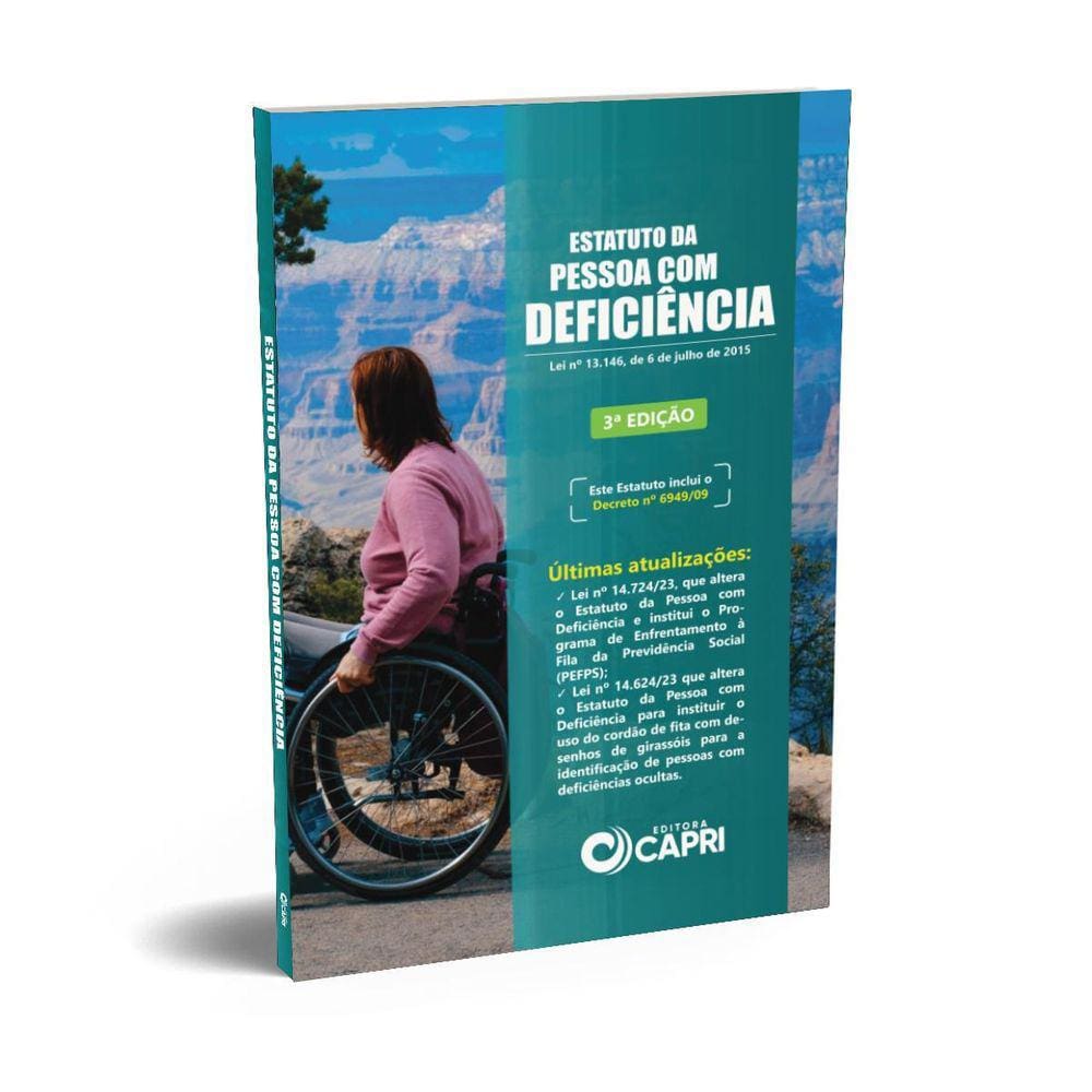 Livro Estatuto Da Pessoa Com Deficiência 3A Ed Editora Capri