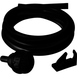Chuveirinho com mangueira 2,10m e suporte preto T1034 Sintex