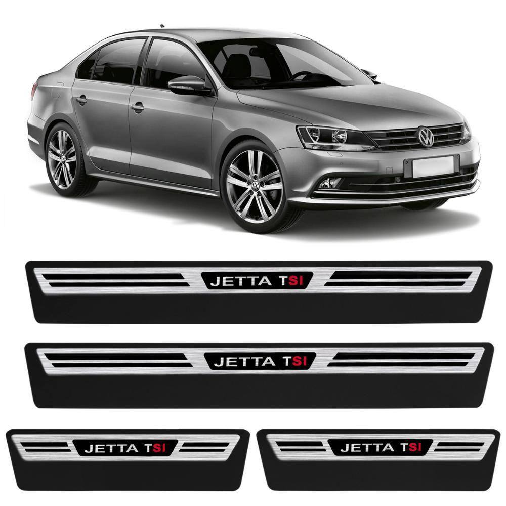 Jogo Soleira Premium Jetta TSI 2011 a 2023 Escovada 4 Portas