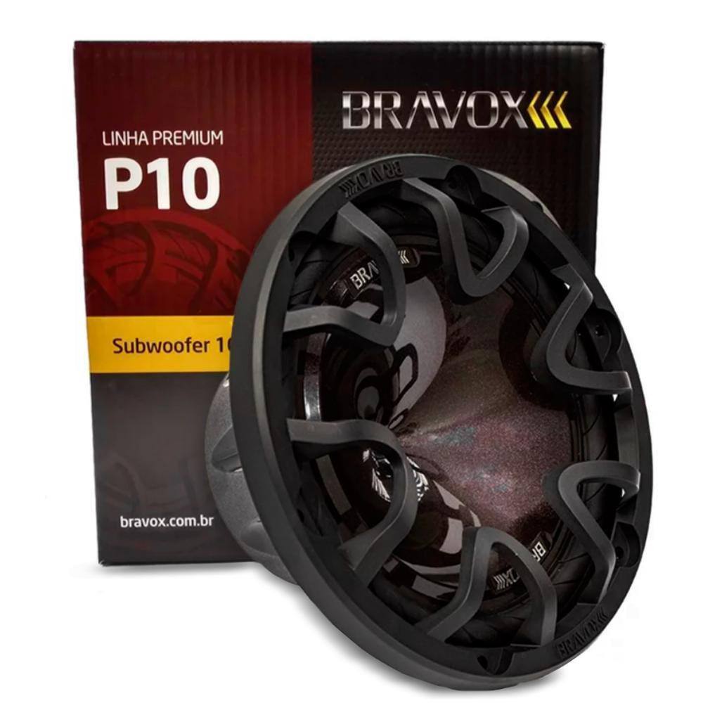 Alto Falante Subwoofer Bravox P10XS4 10 Pol. 160W 4 Ohms