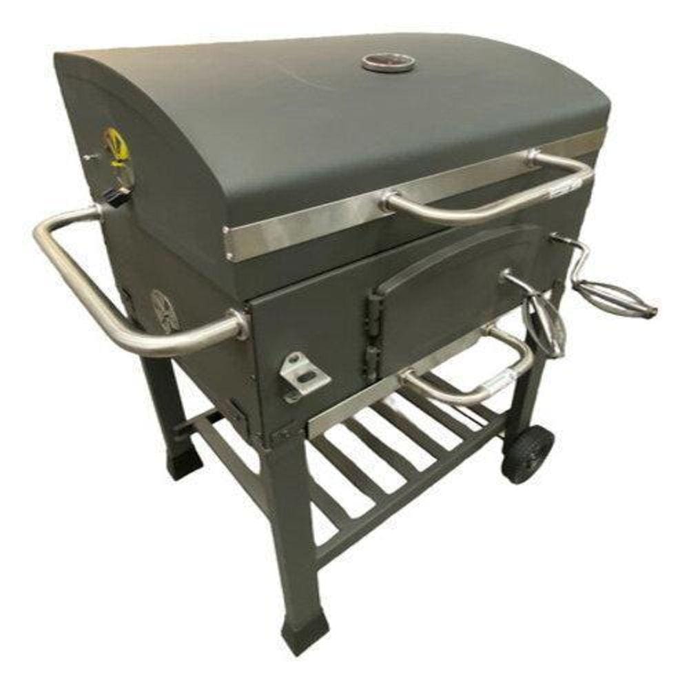 Churrasqueira Americana Carvão Móvel - Pitsmoker Completo