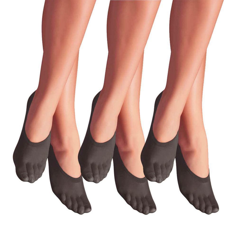 Kit 6 Pares Meia Feminina Sapatilha Fio 40