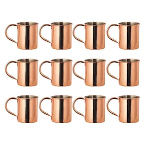 Kit 24 Caneca Moscow Mule Drink Cobre Bronze