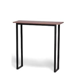 Aparador Preto com Tampa de Madeira 80cm