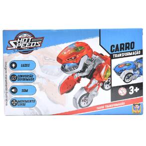 Carro - Carrinho Transformacao - Com Luz e Som - Hot Speeds - CT022 TERRACO