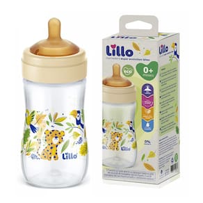Mamadeira Lillo Super Evolution Látex 150Ml 0+M Eco Bico Redondo