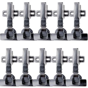Kit 10 Dobradiça Para Moveis 105º Reta Click Slow Capa Fgv