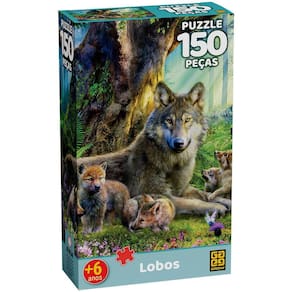 Puzzle 150 peças Lobos