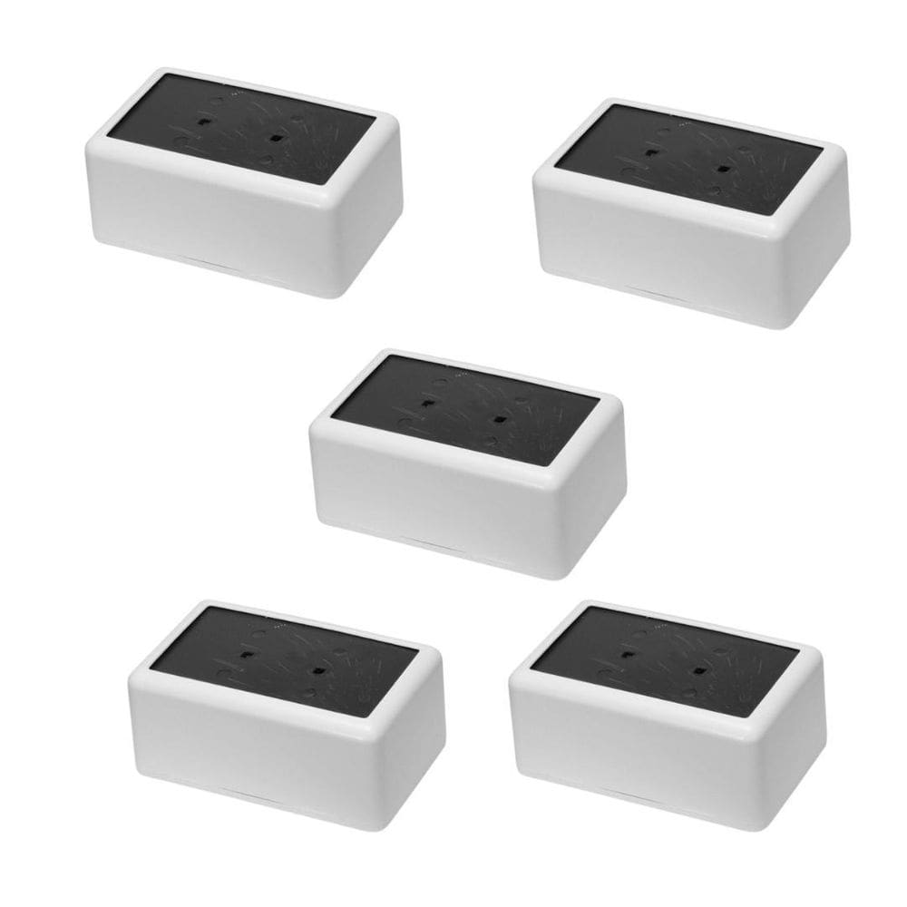 5 Porta Guardanapo De Mesa Branco Deitado Plástico Prático