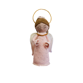 Anjo Da Guarda Artesanal Em Crochê Amigurimi