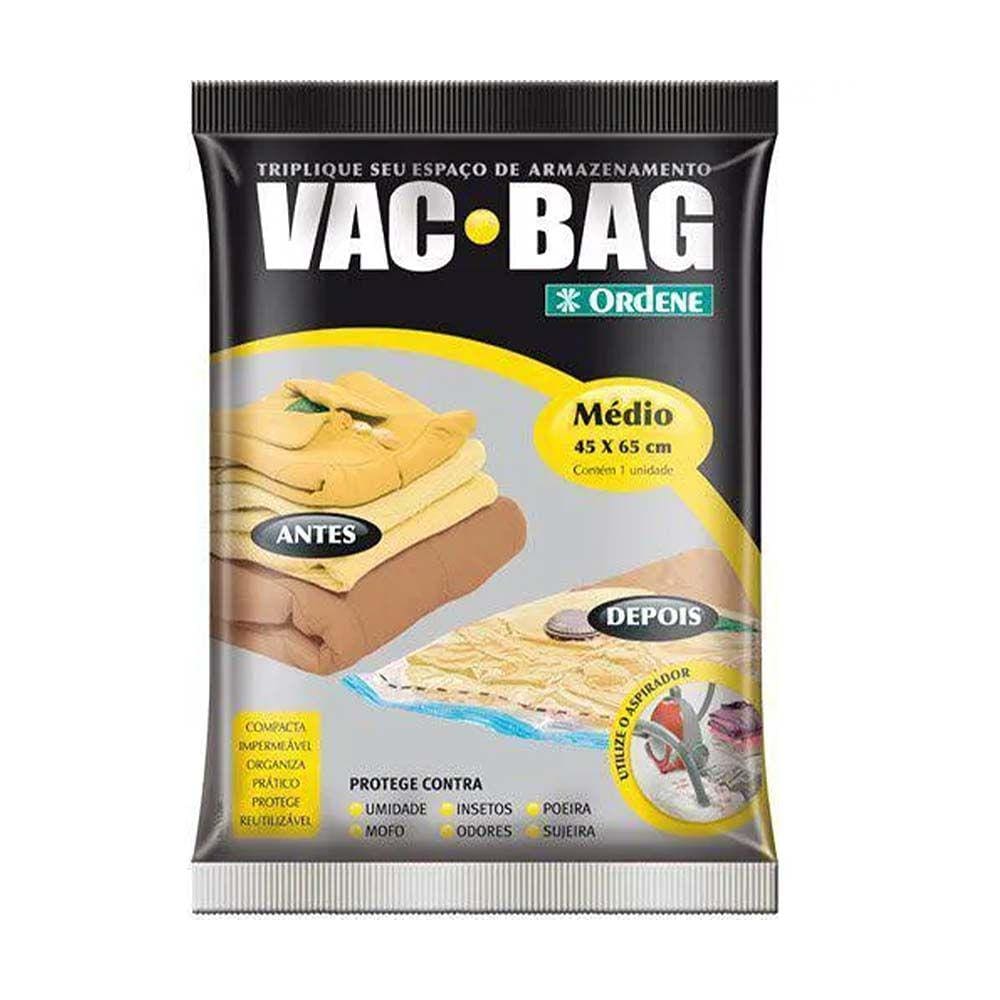 Saco a Vácuo Protetor e Organizador - Vac Bag 45 X 65 - Médio