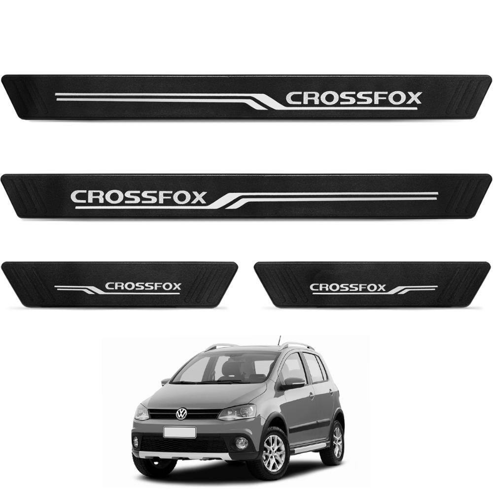 Jogo de Soleira Crossfox 2005 a 2018 Texturizado 4 Peças Preto